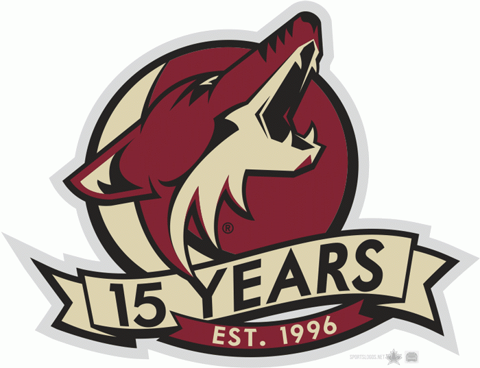 Phoenix Coyotes 2012 Anniversary Logo fabric transfer